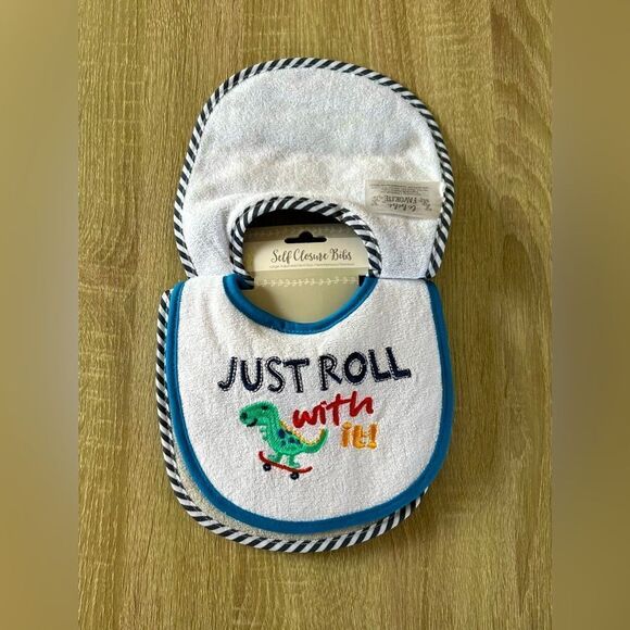 NWT … LE BEBE FAVORITE “Self Closure” Bibs Set - Picture 3 of 5